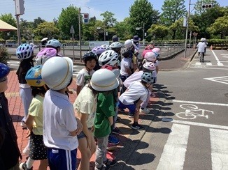 明石公園交通安全教室３