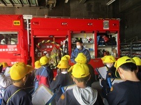消防車の見学